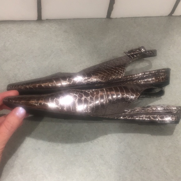 ❤️Sam Edelman metallic slingback flat size 7.5 - Picture 10 of 16